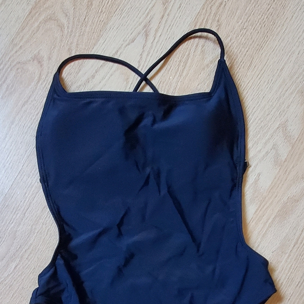 SHEIN black 1 piece bathing suit, size Small